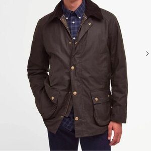 Barbour Ashby Waxed Men's Jacket Size Small Brown English Classics New